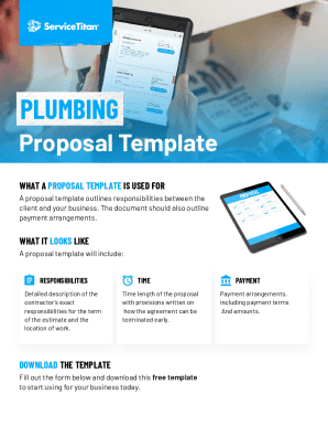 Fillable Online www pandadoc complumbing proposal templatePlumbing Fillable Online www pandadoc complumbing proposal templatePlumbing