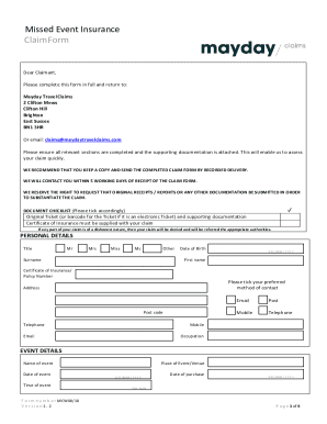 www.ergotravelinsurance.co.ukwp-contentuploadsMissed Event Insurance Claim Form