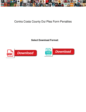 Contra Costa County Dui Plea Form Penalties. Contra Costa County Dui Plea Form Penalties jail