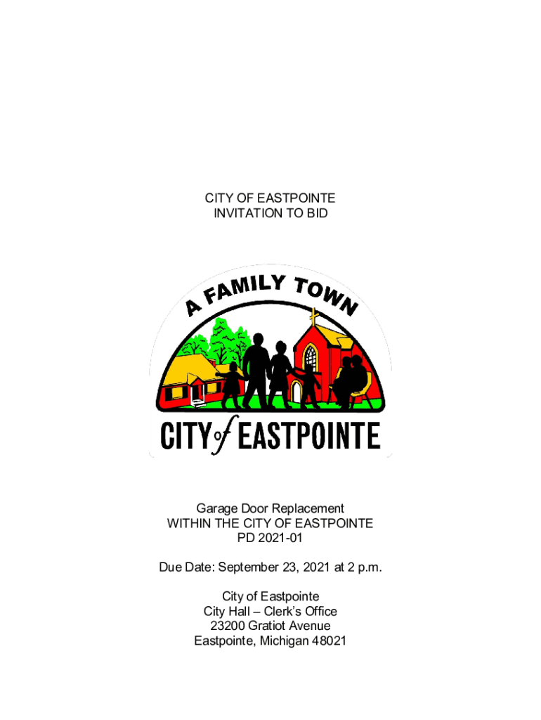 Fillable Online The City of Eastpointe, Downtown Development Authority