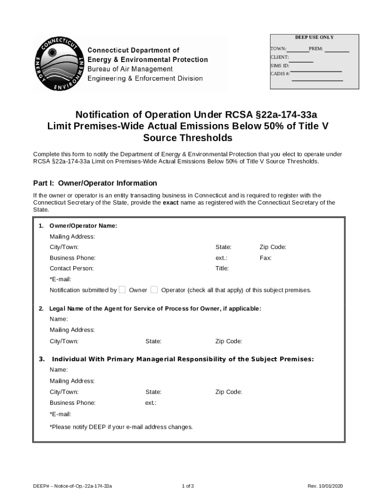 Online Regulations of Connecticut State Agencies Doc Template