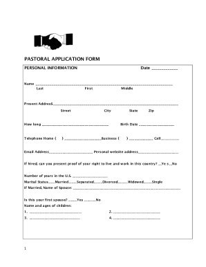 Pastoral FormsPastoral FormsPastoral FormsPastoral Forms