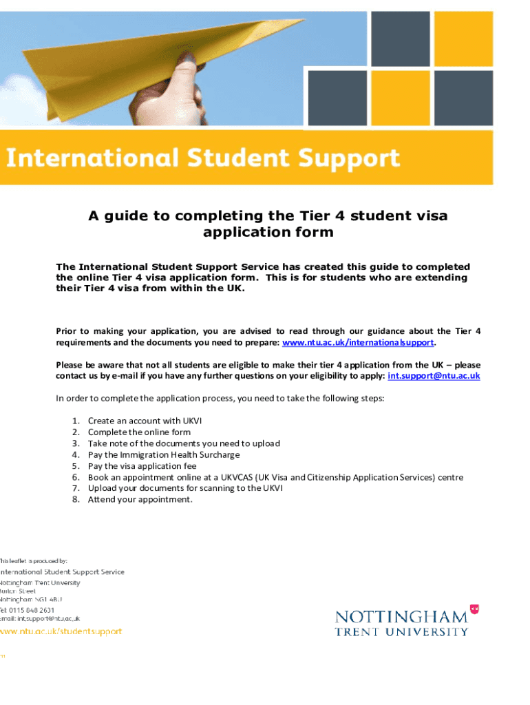 Fillable Online A Guide To Completing The Tier 4 Student Visa Application Form Fax Email Print fillable-online-a-guide-to-completing-the-tier-4-student-visa-application-form-fax-email-print