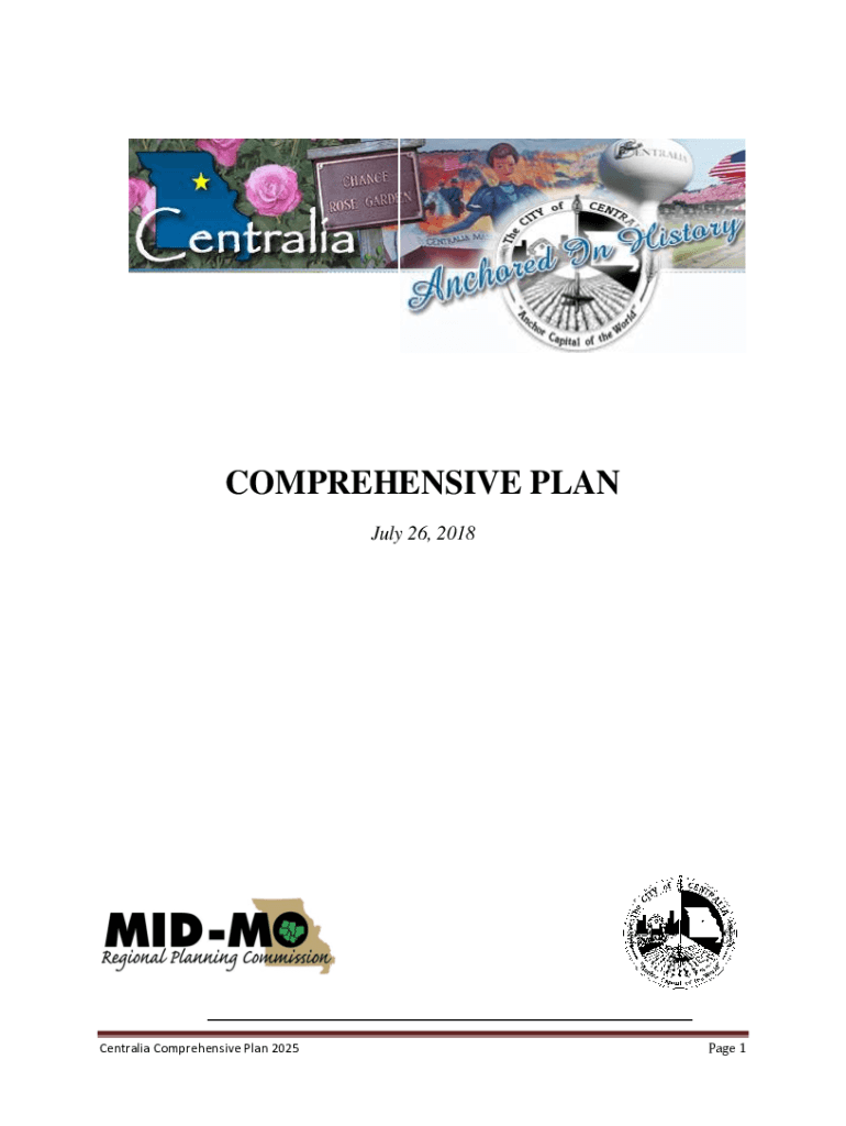 Fillable Online CITY OF CENTRALIA, MISSOURI Planning and
