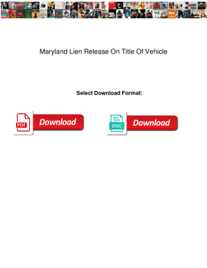 Maryland Lien Release On Title Of Vehicle. Maryland Lien Release On Title Of Vehicle tecnicos