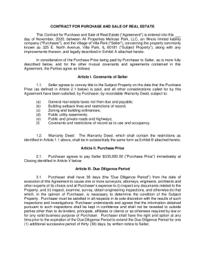 Fillable Online Standard Purchase and Sale Agreement Fax Email Print - pdfFiller