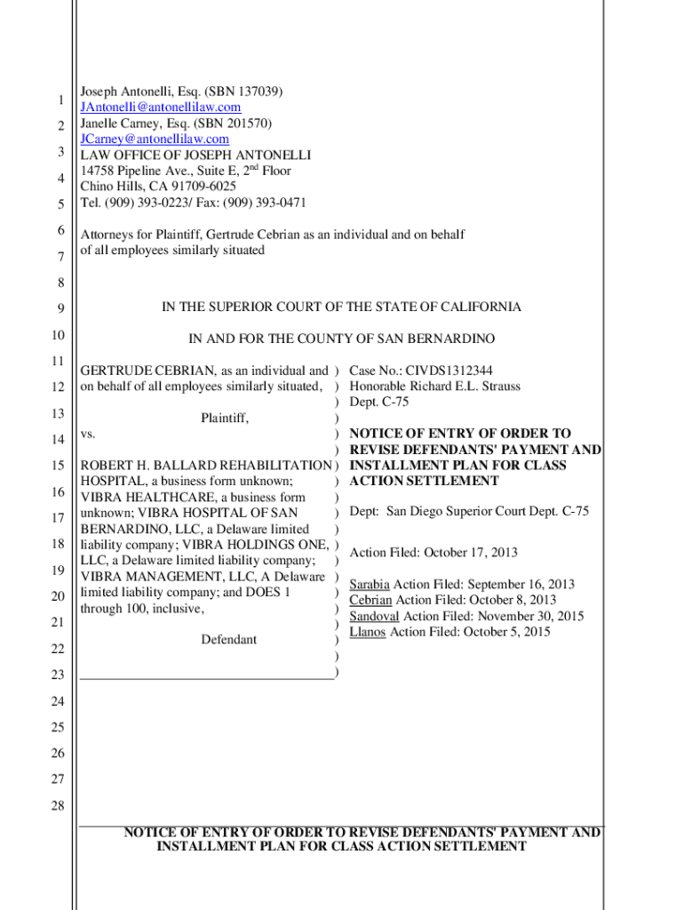 Fillable Online Firm Law Office of Joseph