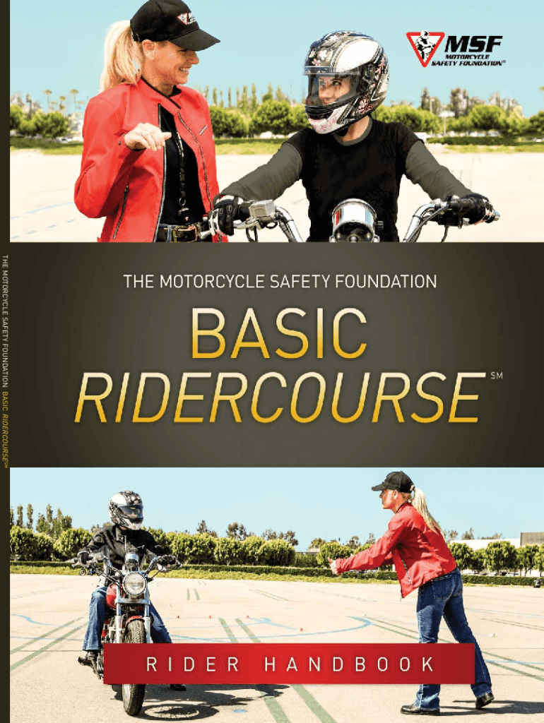 Fillable Online Motorcycle Safety Foundation Basic Rider Course