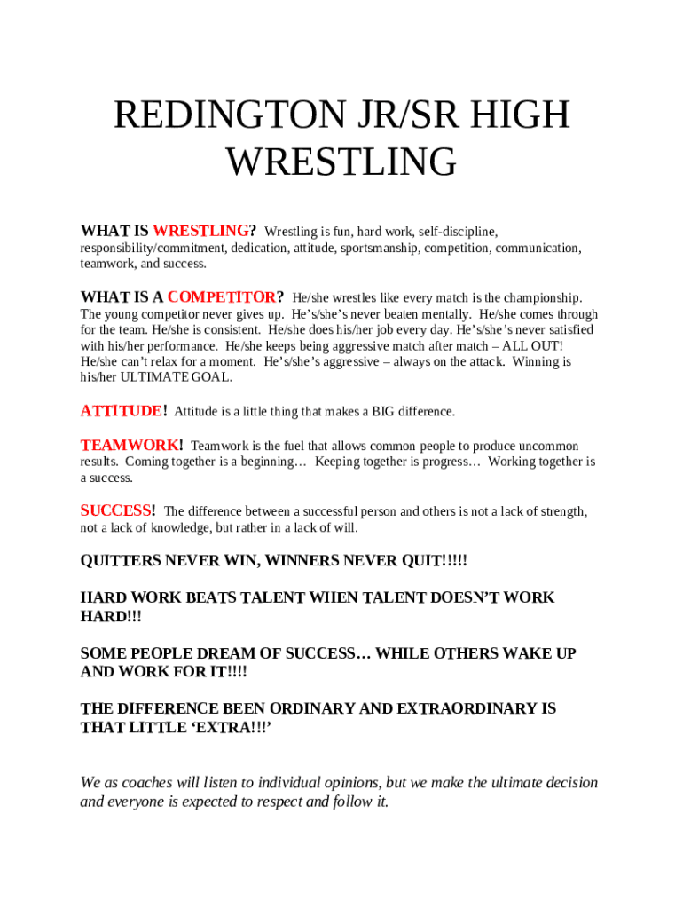 Boys Wrestling State Meet Results Doc