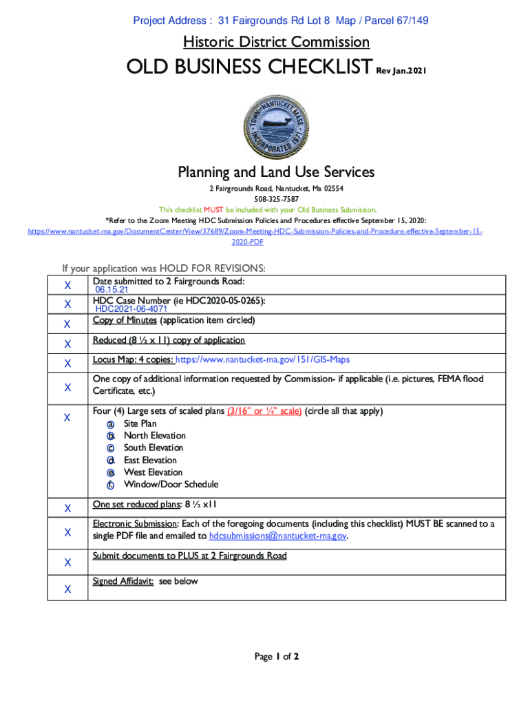 Fillable Online Housing Nantucket Affordable Housing for Year