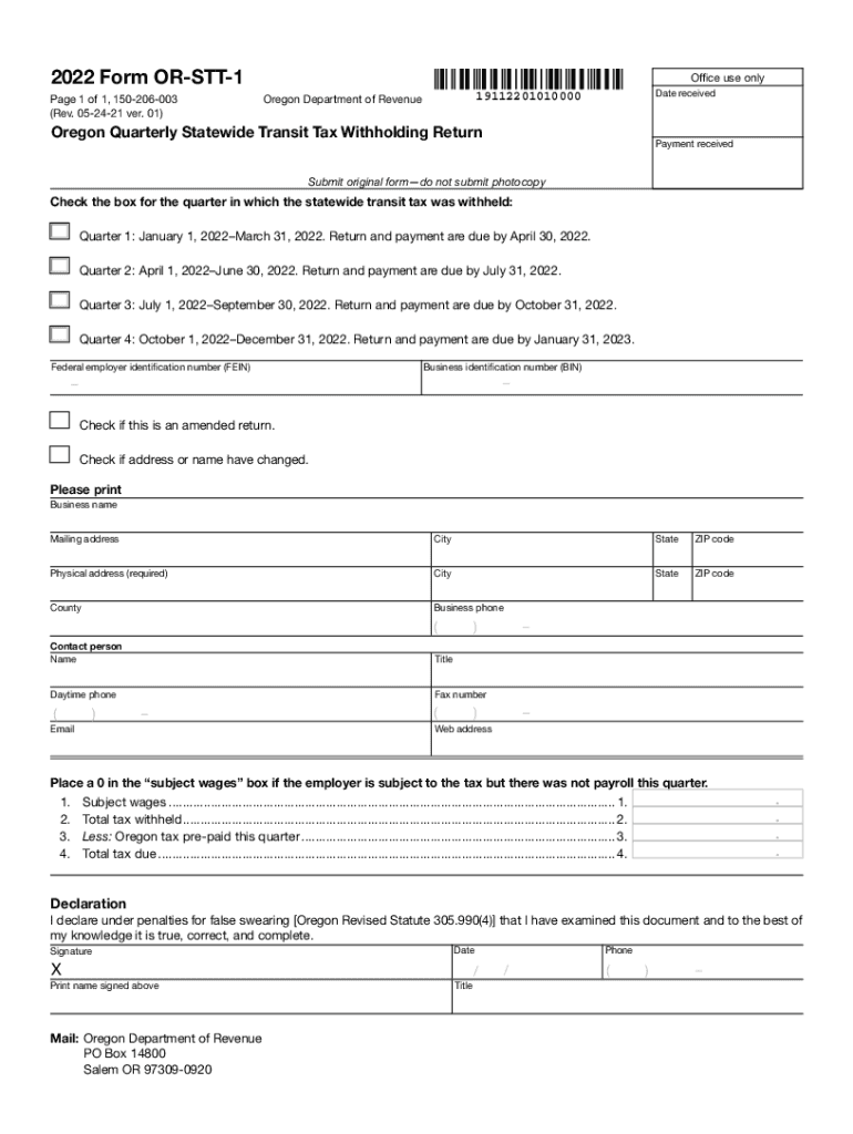 oregon statewide transit tax Preview on Page 1