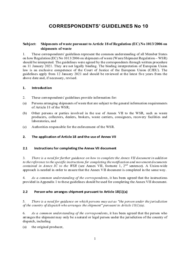 Fillable Online CORRESPONDENTS