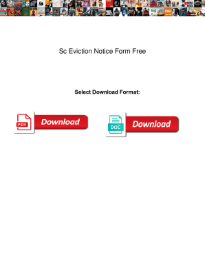 Fillable Online Sc Eviction Notice Form Free. Sc Eviction Notice Form ...