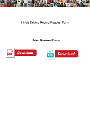 Fillable Online Illinois Driving Record Request Form Illinois Driving Fillable Online Illinois Driving Record Request Form Illinois Driving