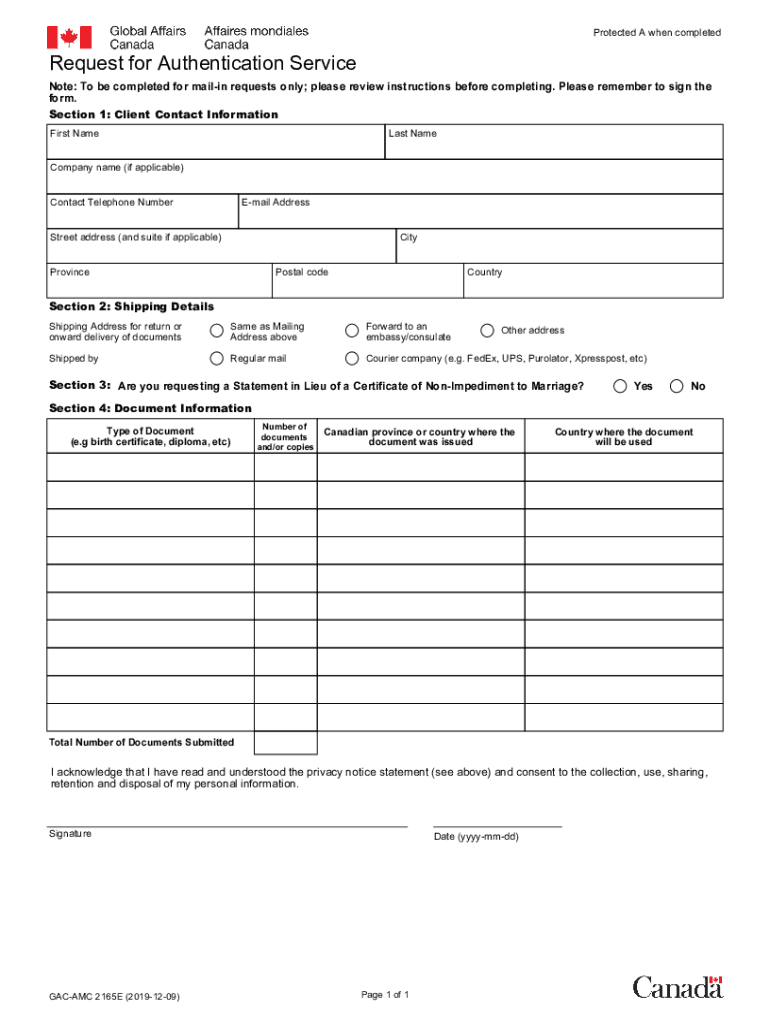 Authentication Form Global Affairs Fill Out Sign Online DocHub