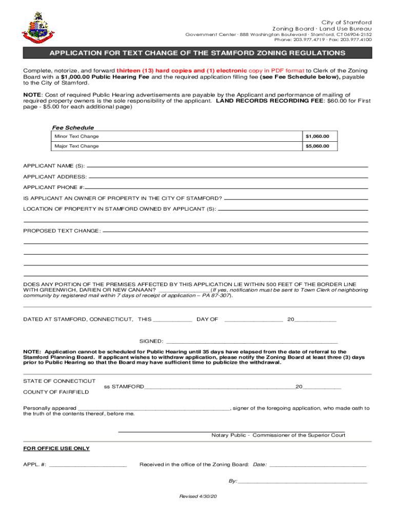 Fillable Online www.stamfordct.govhomeshowpublisheddocumentCITY OF