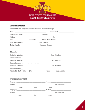 PDF IOWA STATE COMPLIANCE Agent Registration Form - Amazon S3