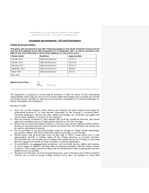 CAEDMON COLLEGE WHITBY POLICY DOCUMENT ACCEPTABLE USE ICT ...