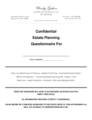 Intake Worksheet - Unmarried - guthrolaw.com