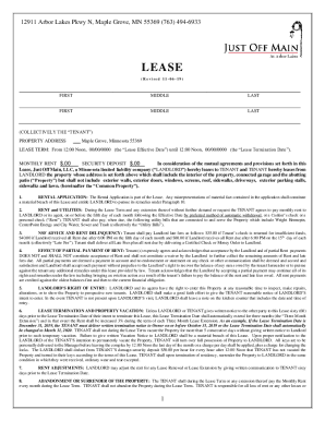 TOWNHOME LEASE AGREEMENT
