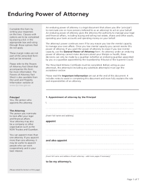 Fillable Online www.sampleforms.comenduring-power-of-attorneyFREE ...