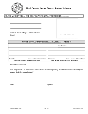 Fillable Online Forms - Pinal CountyJudicial Home - Pinal ...