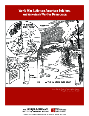 World War I, African American Soldiers, and Americas War ...