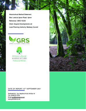 Arboricultural Method Statement Site: Land at ... - Medway Council