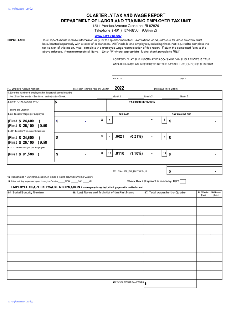 rhode island tx 17 Preview on Page 1