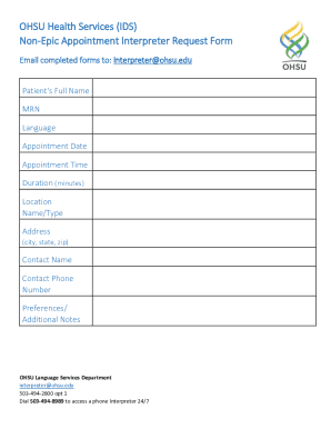 Fillable Online Fill - Free fillable Interpreter Request Form Member ...