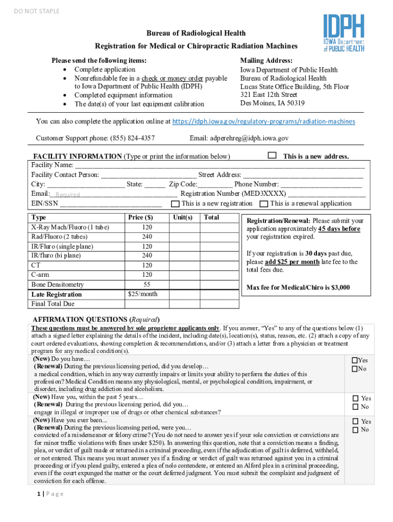 Fillable Online Iowa Department of Public Health, Bureau of