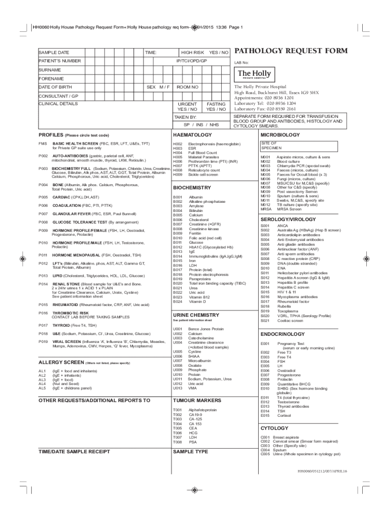 Fillable Online Online HH0060 Holly House