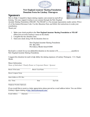 New England Amateur Skating Foundation Donation Form for ...