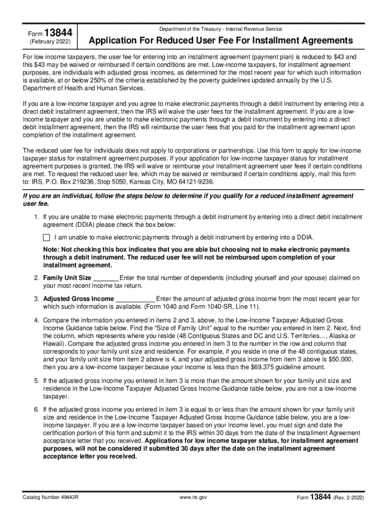 irs form 13844 Preview on Page 1