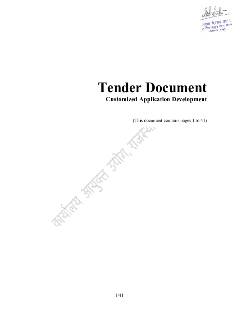 Fillable Online Tender Document Definition Fax Email Print PdfFiller fillable-online-tender-document-definition-fax-email-print-pdffiller