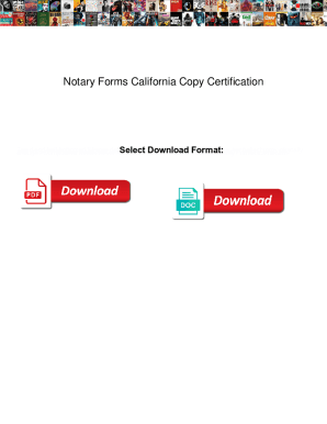 Fillable Online Notary Forms California Copy Certification. Notary ...