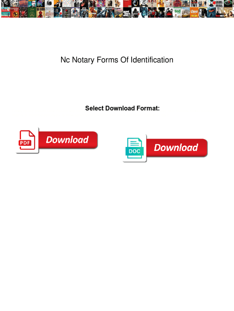 Fillable Online Nc Notary Forms Of Identification. Nc Notary Forms Of