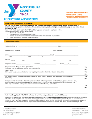Fillable Online www.ymcadanville.orgformsYMCAApplication3Sample ...
