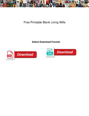 Fillable Online Free LIVING WILL FORM Sample Blank Printable Template ...