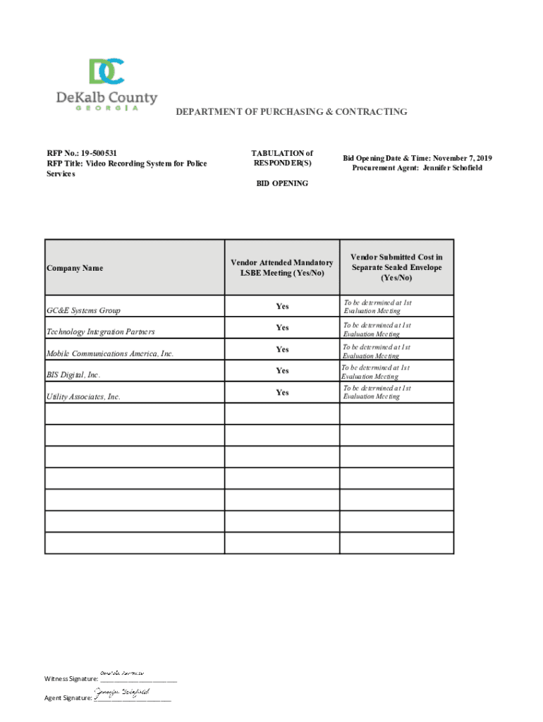 Fillable Online Request for Proposals (RFP)Division of Procurement ...