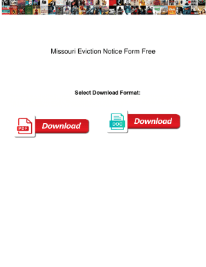 Fillable Online free missouri eviction notice forms process laws pdf ...