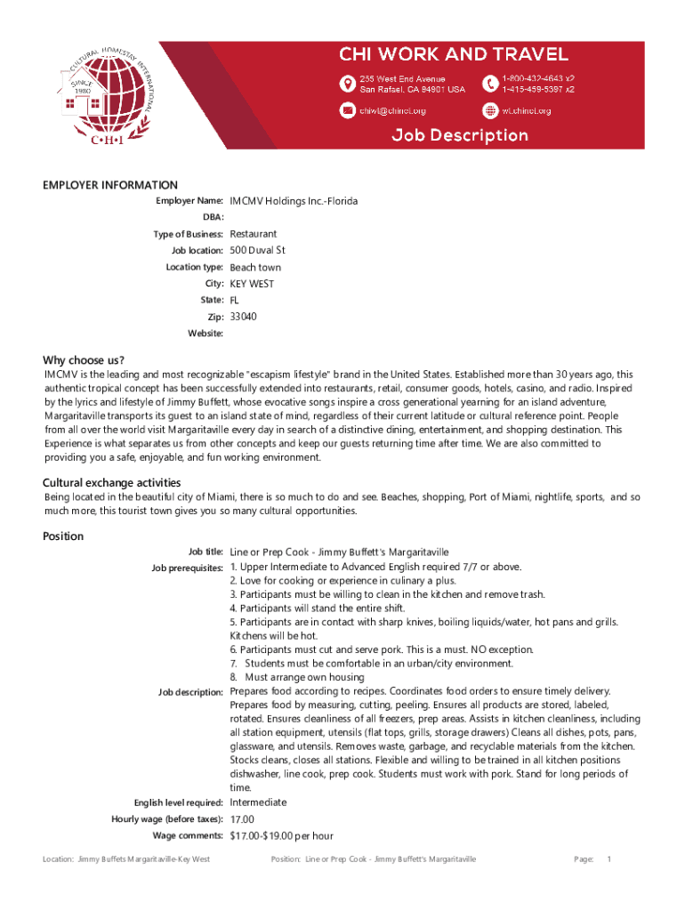 Fillable Online Employer Name IMCMV Holdings Inc Fax Email Print