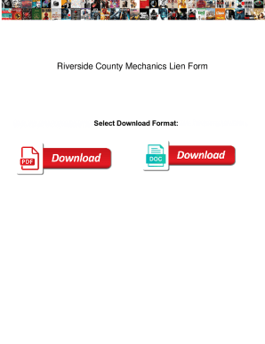 Riverside County Mechanics Lien Form. Riverside County Mechanics Lien Form bxcel