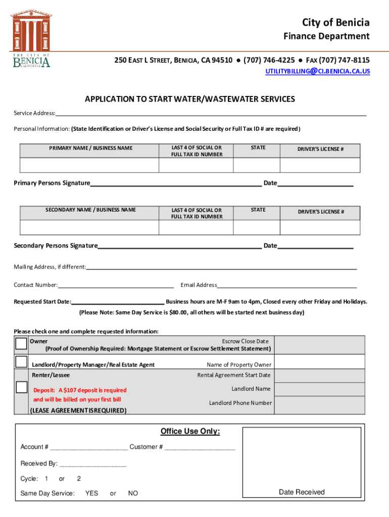 Benicia Finance Department - 250 East L Street, Benicia Preview on Page 1