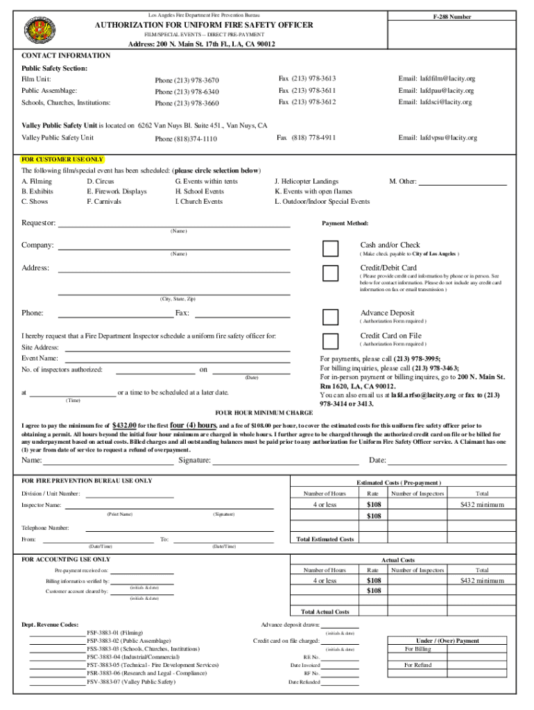 FIRE SAFETY REGULATIONS FOR PRODUCTIONS and EVENTS Preview on Page 1