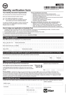 Identity Verification Form