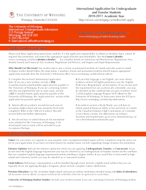 International Student Application Form