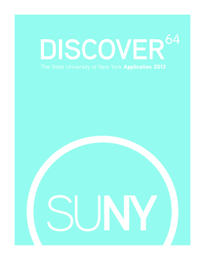 SUNY Application 2013