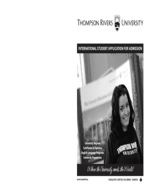 International Student Application for Admission