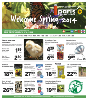 Paris Farmers Union Bulk Seed Order Form